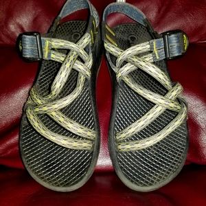 Chaco ZX1 Kids Sandals Size 13 Green Excellent Condition